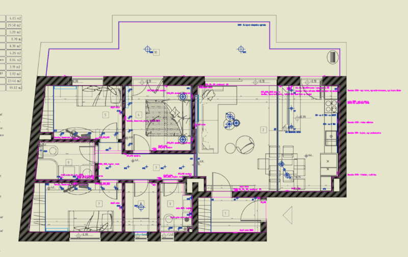 Apartment Lighting & Electrical Plan