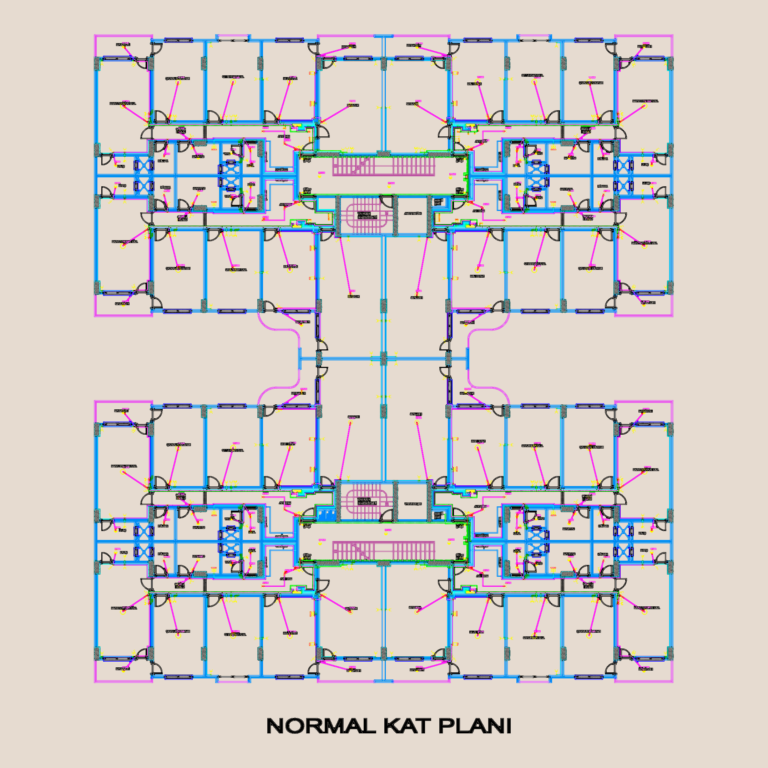 Electrical floor plans and riser diagrams for a multi-story residential building showing circuits and calculations.