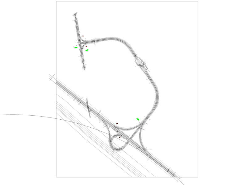 TRUMPET INTERCHANGE AND TOLL PLAZA LAYOUT