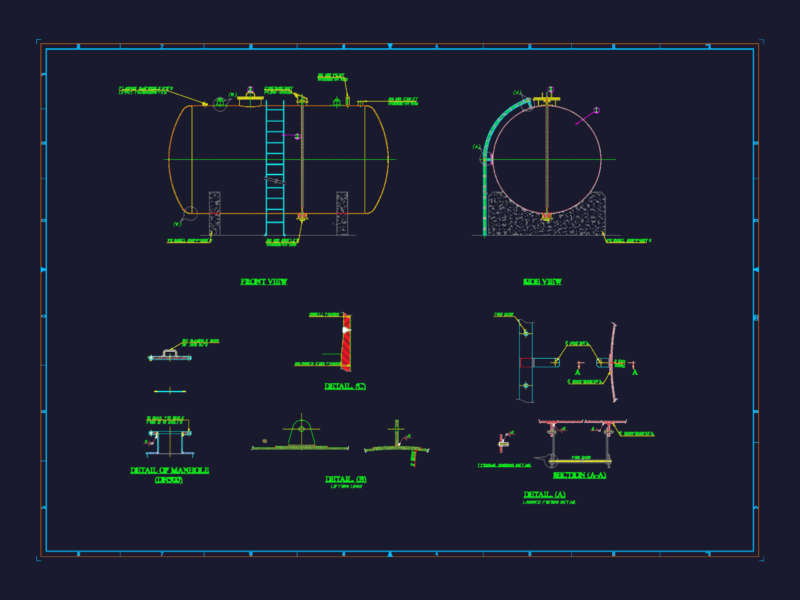ACID STORAGE TANK DN2500 DETAILS