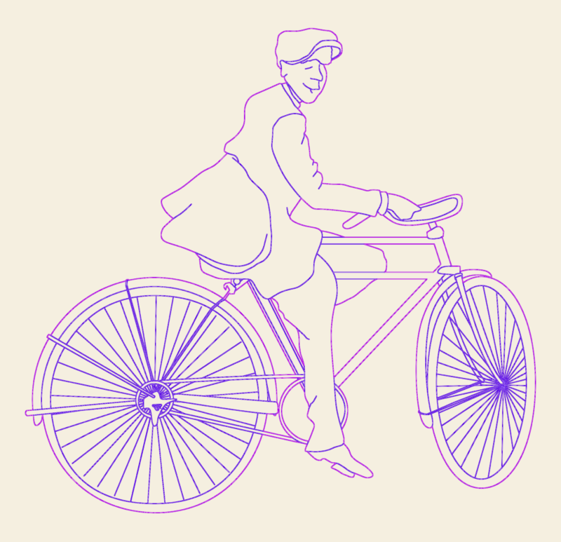 Guy on bike DWG
