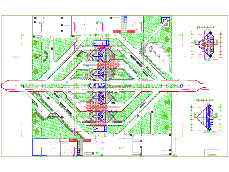 Border Control Crossing Layout and Integrated Facility Plans
