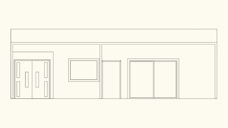 Bulnes Street Commercial Front Elevation