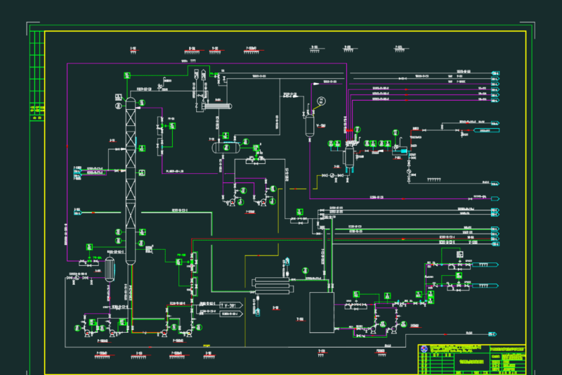 C-101 Distillation Process P&ID Qingdao ECSS