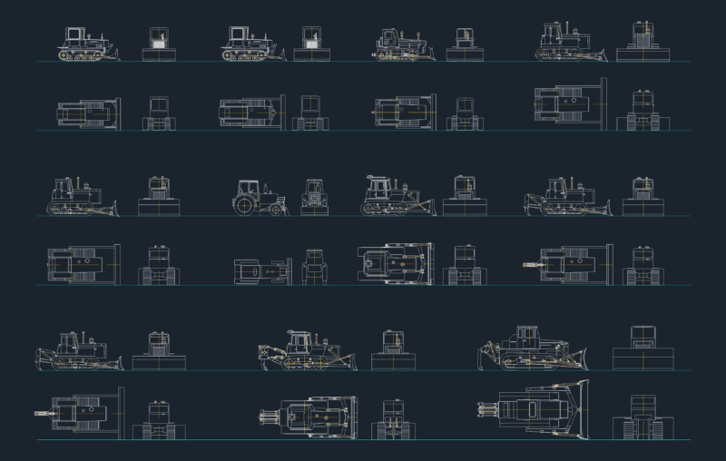 Bulldozer blocks