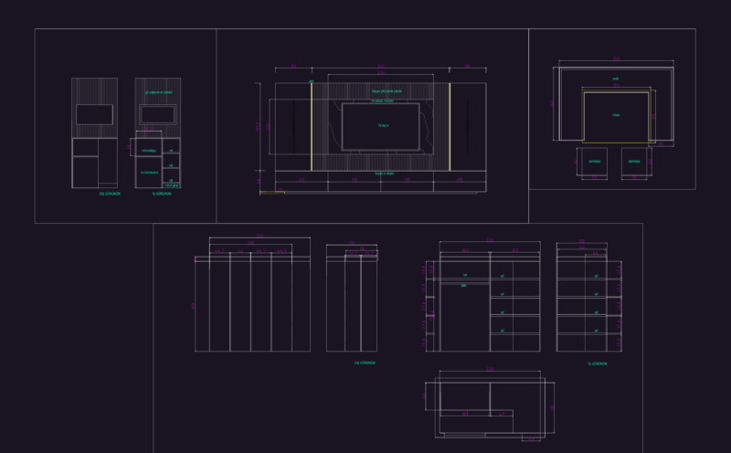 Apartment Furniture Details DWG