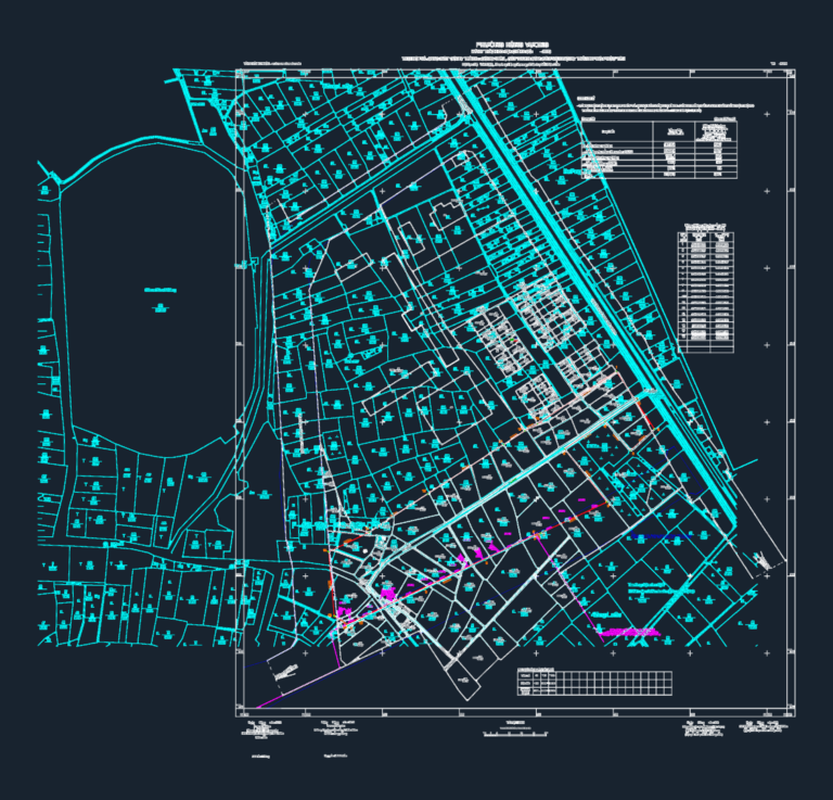Cadastral survey plan showing parcel boundaries and VN-2000 coordinate tables for a park project.