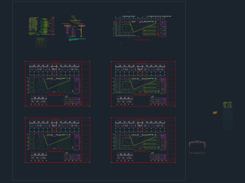 Car showroom electrical scheme dwg