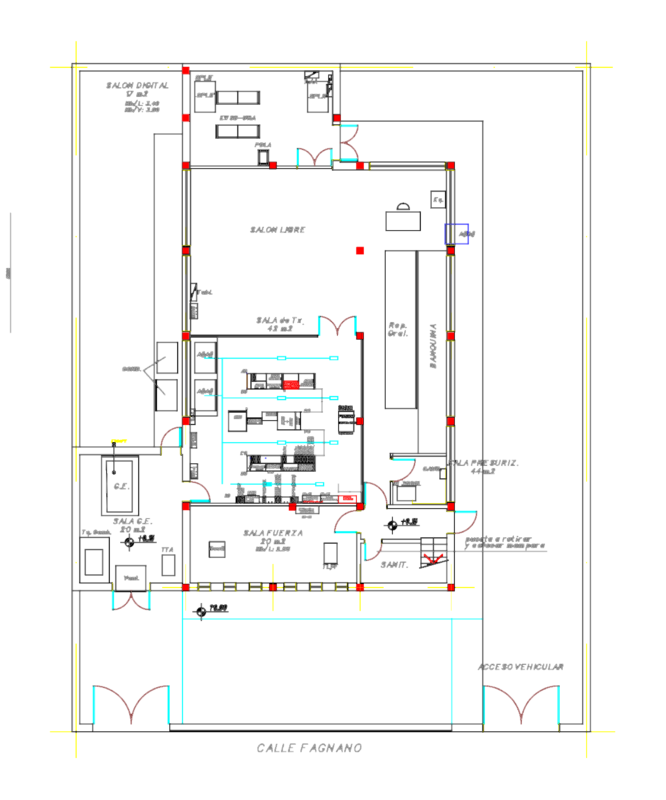 Carmen de Patagones Telecommunications Central Floor Plan
