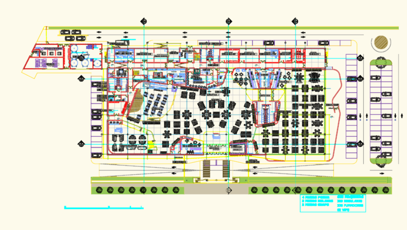 Casino Ground Floor Architectural Plan with Gaming Room Layout