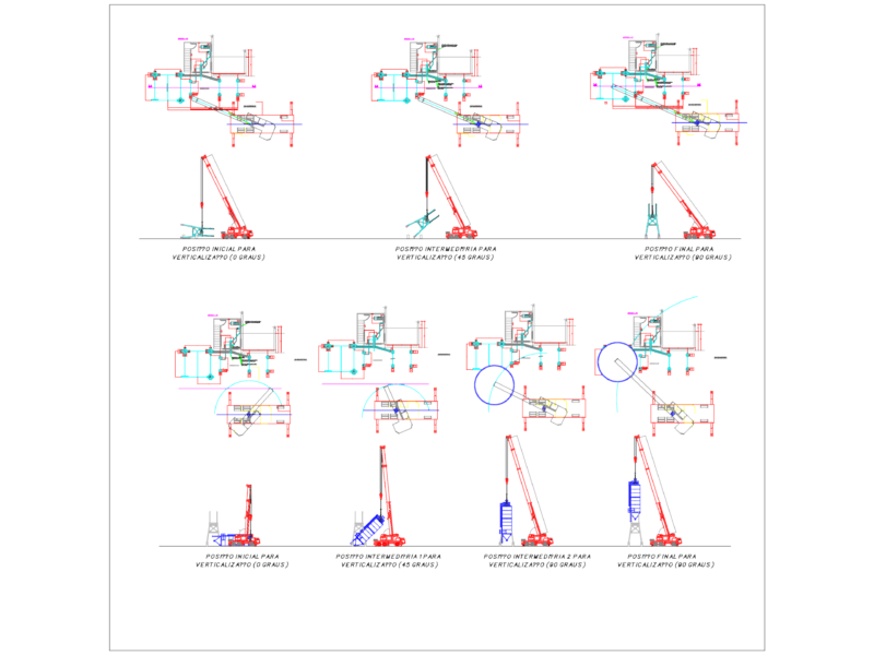 Cement silo assembly and crane lifting sequence for concrete factory