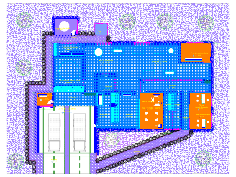 Cheese Factory Floor Plan DWG & Site Layout