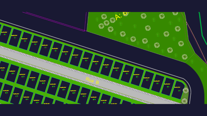 Residential Subdivision Master Plan Nova Santa Rita Brazil DWG