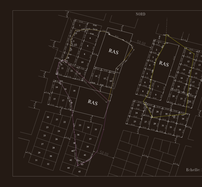 Urban Subdivision Plan DWG with Plot Layout & Roads
