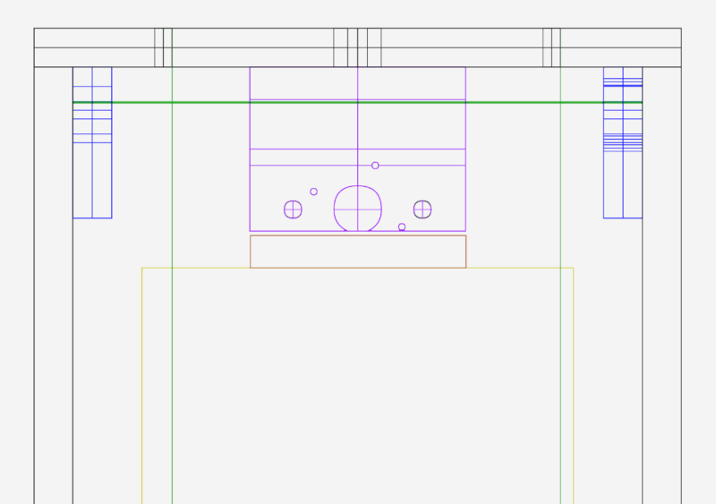 CNC Machine Bed and Frame Plan DWG