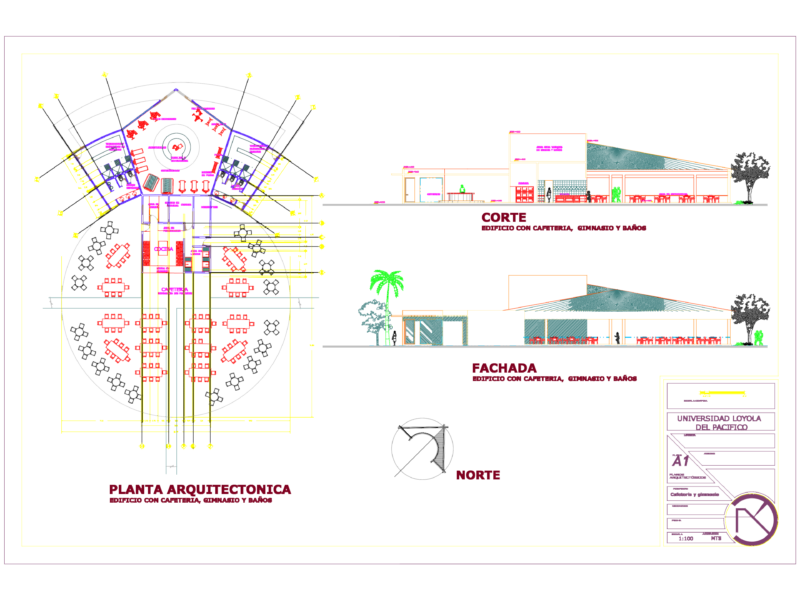 Coffee Bar and Gym Plan