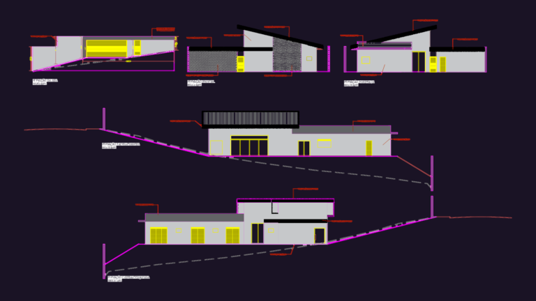 Detailed architectural floor plan for a residential house project featuring a pool, garage, and room layouts.