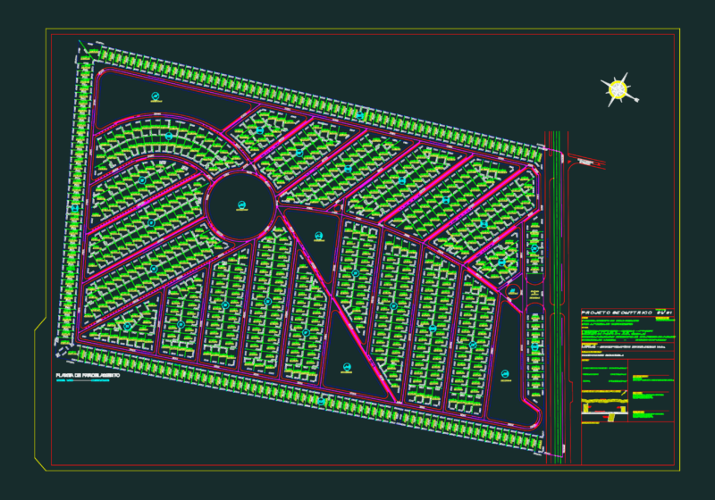 Condomínio Ilhabella urban parceling plan
