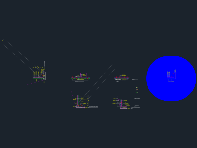 Basement Wall Formwork System Section and Plan Details