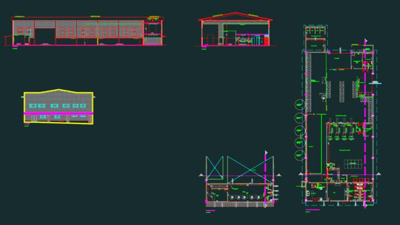 Cosmetic Factory Plant DWG