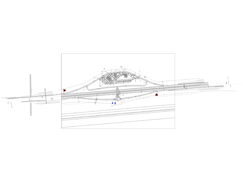 Highway Toll Plaza Interchange DWG