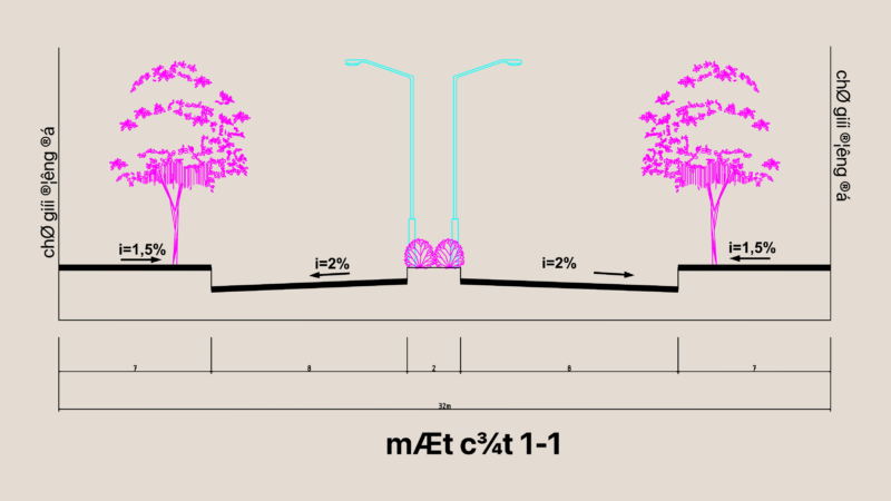 Dinh Tram Sen Ho Urban Master Plan DWG Traffic Network