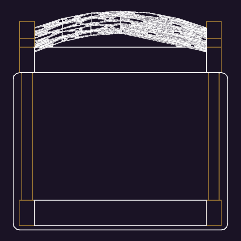 Dining Chair Block DWG with 3D Solid Geometry and Top Plan View Profile