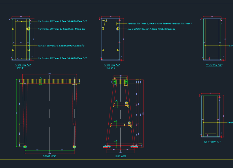 Double Girder Box Crane DWG