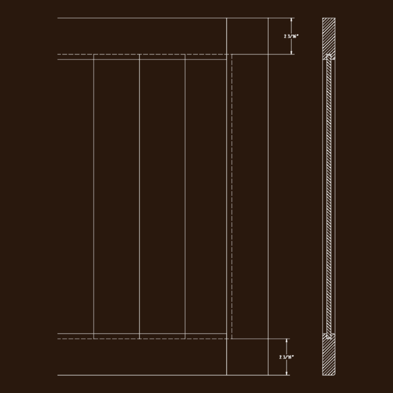 Cabinet door joinery details