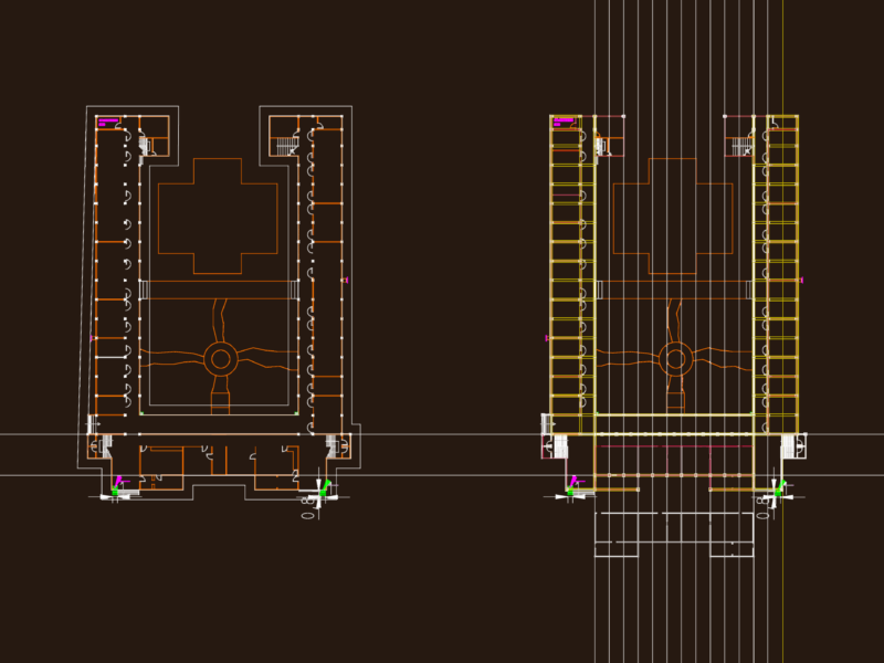 School Ground Floor Plan DWG