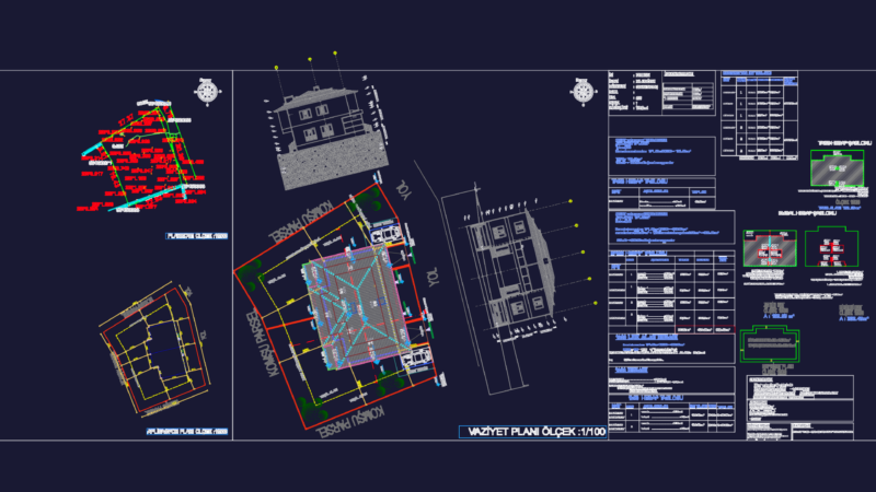 Two-story villa architectural plans