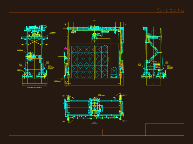 RT4023 Transtainer Gantry DWG