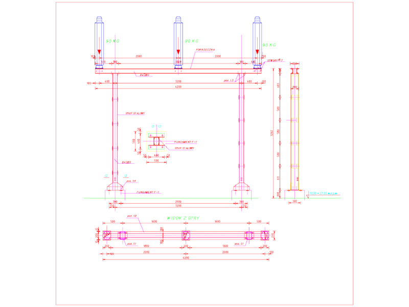 Isolator supporting structures