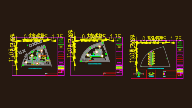 HVAC piping layout plans for Starbucks Samui showing 1st, 2nd, and roof deck levels.