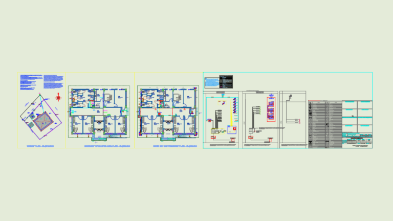 Low voltage electrical floor plans for a medical clinic showing network, telephone, and CCTV layouts.