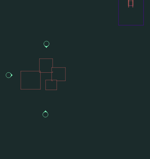 Escalator Block and Site Floor Plan Layout DWG
