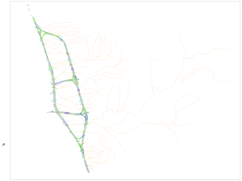 Expressway General Plan with Box and Pipe Culvert Layouts