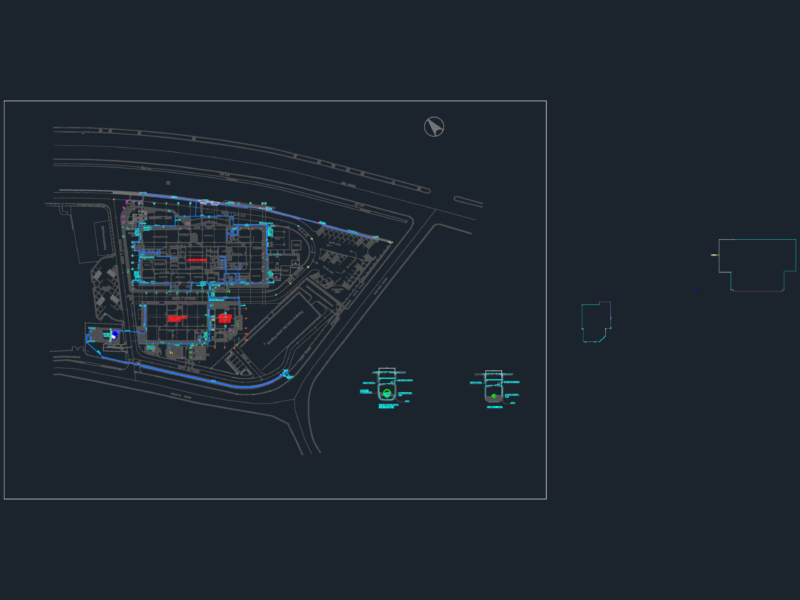 External Water Supply Network Layout and Site Utility Plan