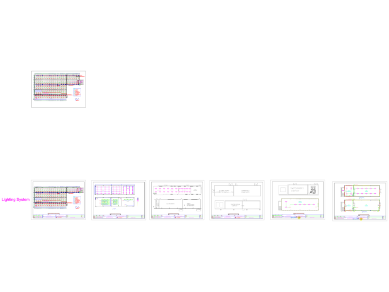 Factory lighting layout dwg