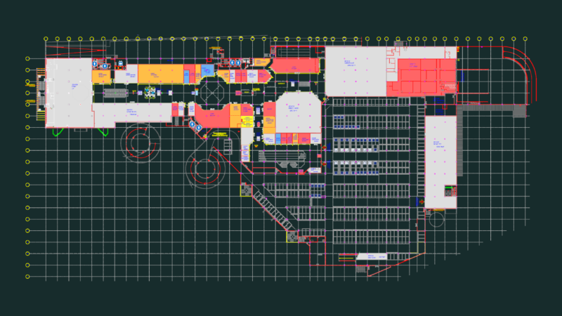 First floor plan of Butantã Shopping center in Brazil