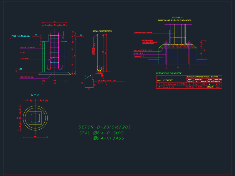 Foundation for Isolators DWG