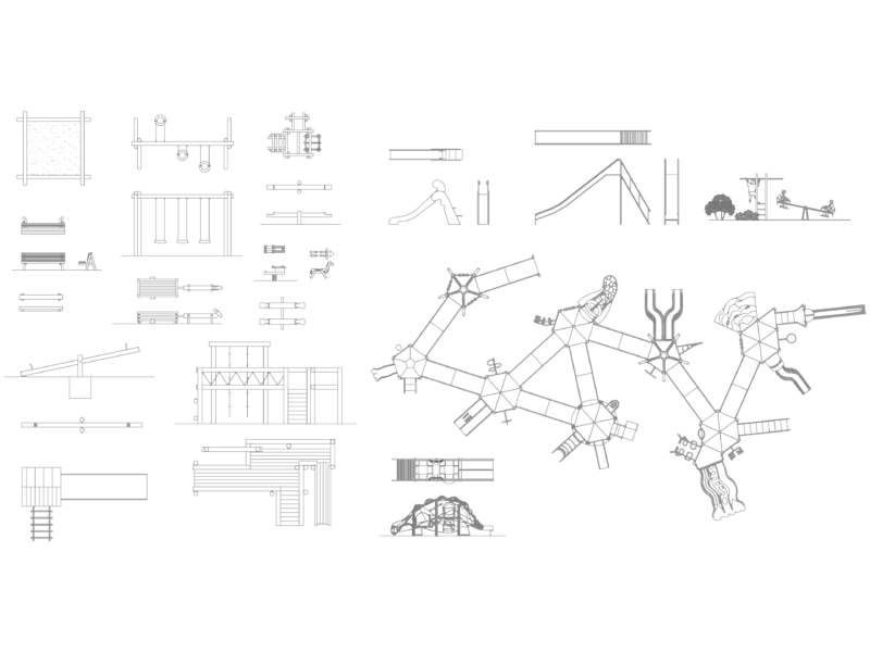 GAME TIME PLAYGROUND EQUIPMENT DWG