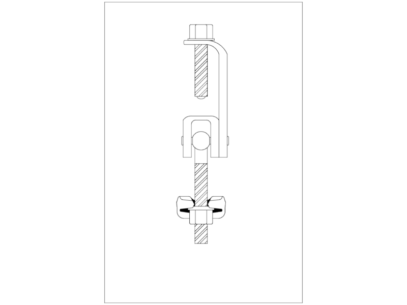 Girder Coupler Transverse Section Detail DWG for Structural and Mechanical Engineering Projects