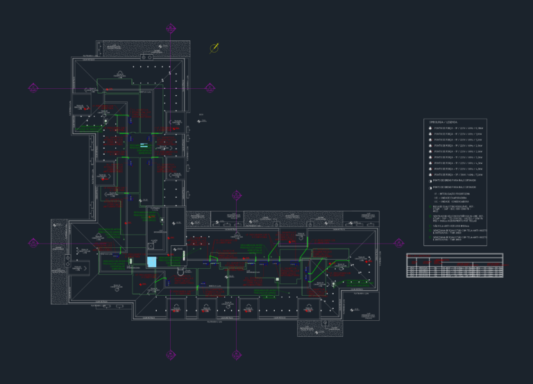Technical HVAC roof plan showing air conditioning unit placement and refrigerant piping routes for a residence.