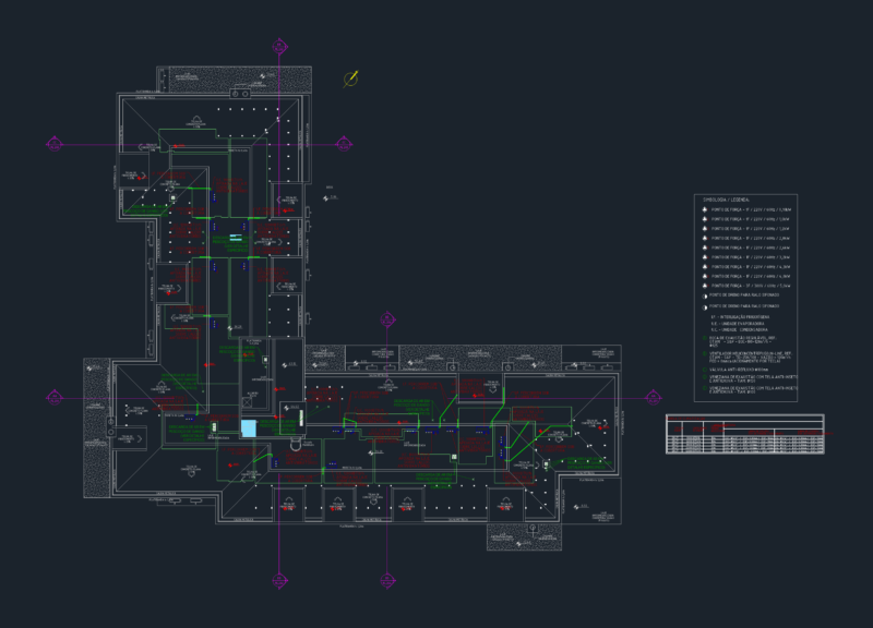 Globo Residence rooftop HVAC layout DWG