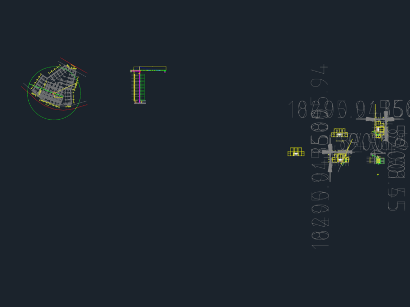 Tower Crane Elevation and Location Details