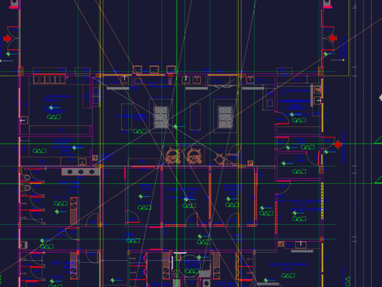 Architectural ground floor plan of a student restaurant with industrial kitchen equipment and dining area.