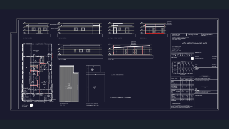 Single-Family House Plan Barrio El Aljibe Pilar