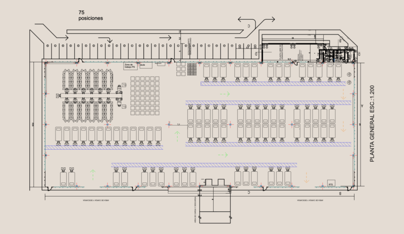 Industrial Logistics Warehouse Plan DWG