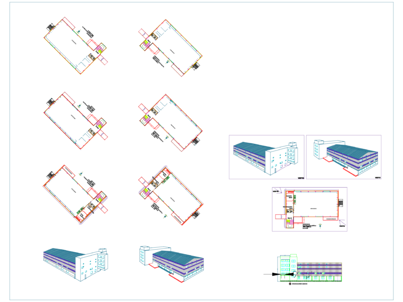 Industrial Warehouse Plans DWG